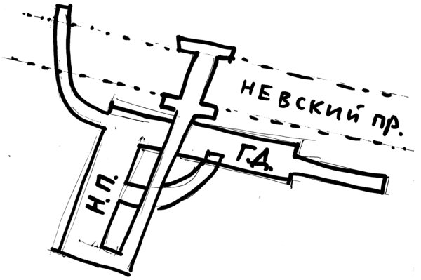 Примерный план узда Невский -Гостинка