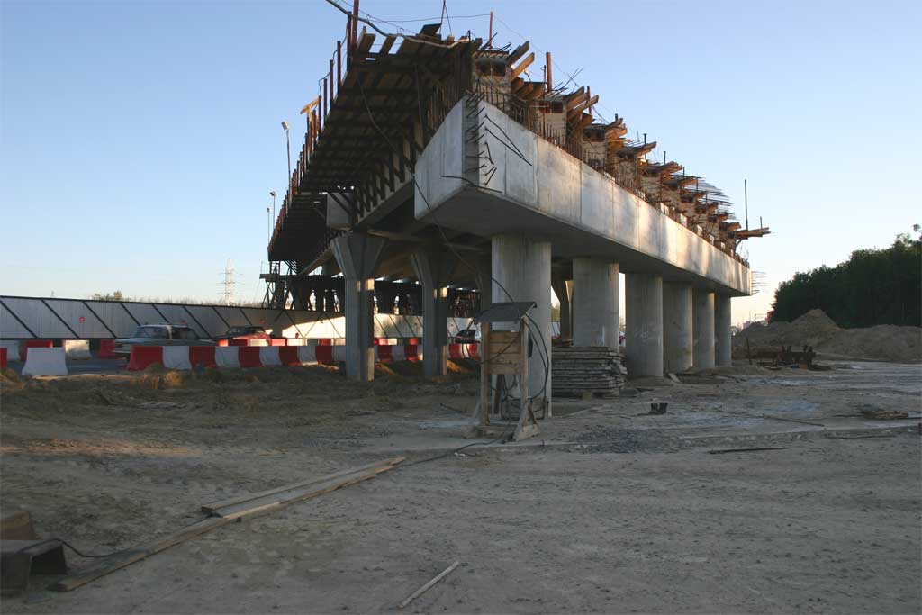 Мост №2. Мост съезда с КАД над Мурманским шоссе.
