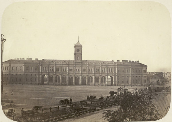 Nikolaevsky Rail Terminal Saint Petersburg.jpg (146.51 КБ) 13934 просмотра Николаевский вокзал, Санкт-Петербург, снимок ~ 1860 годов