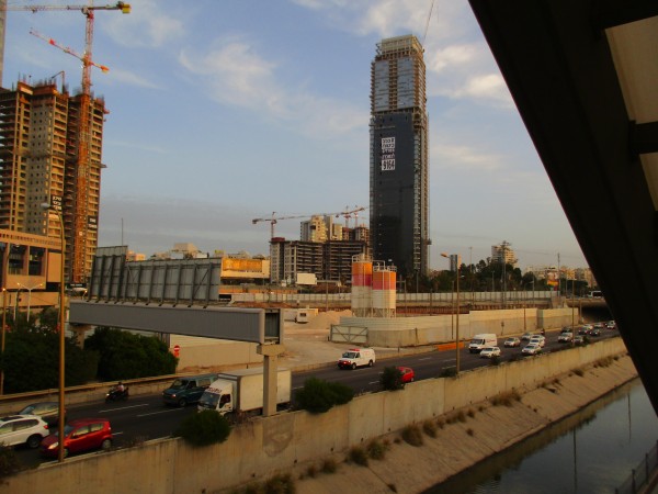 Стройплощадка возле Центрального вокзала Тель-Авива