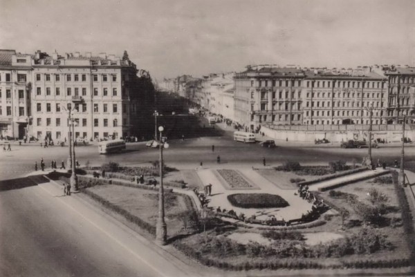 Строительство станции метро «Площадь Восстания», 1952 год.
