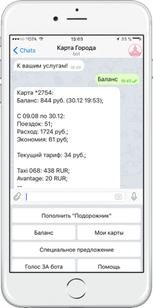 Telegram-бот @KartaGorodaBot