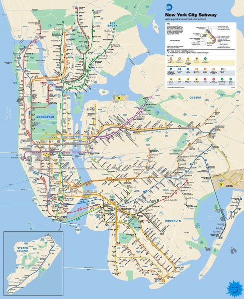 NY Submap.jpeg (1.72 МБ) 6330 просмотров Самая новая карта Нью-Йоркского метрополитена