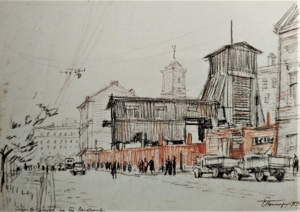 eZAoPDSS4B0.jpg (749.32 КБ) 7997 просмотров «Строительство метро на площади Восстания», Полторацкий Евгений Михайлович (1959)