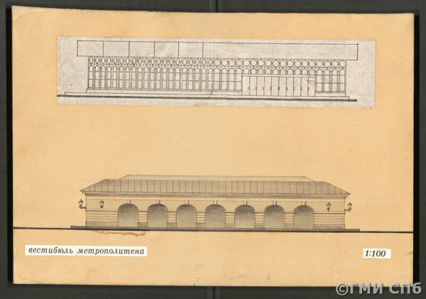 konkursnyy_proekt_rekonstruktsii_wladimirskoy_pl_v_svyazi_so_stroitelystvom_novoy_stantsii_metropolitena_list__5_-_nazemnyy_vestibyuly_stant-58-36911113.jpg (61.65 КБ) 30190 просмотров Конкурсный проект реконструкции Владимирской пл. в связи со строительством новой станции метрополитена. Лист № 5: наземный вестибюль станции «Владимирская-II», фасад, развертка (два варианта), 2-я премия, 1988