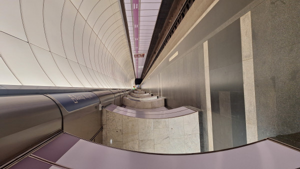 Вид по 1 пути в сторону Обводного